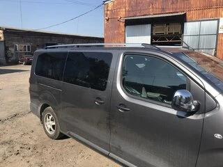 Рейлінги Хром Довга база, пластикова ніжка для Toyota Proace