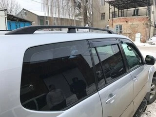 Рейлінги Чорні турецькі Металеві ніжки для Toyota Land Cruiser Prado 120