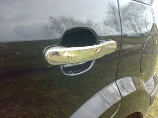 Накладки на ручки (4 шт., нерж.) Carmos - Турецька сталь для Ford Fiesta 2002-2008 рр