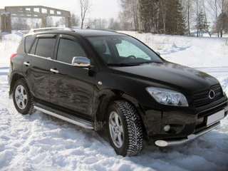 Накладки на дзеркала (2 шт) OmsaLine - Італійська нержавійка для Toyota Rav 4 2006-2013 рр