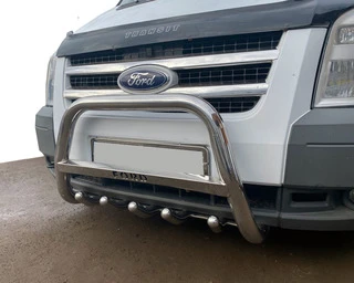 Кенгурятник WT004 (нерж) для Ford Transit 2000-2014 рр