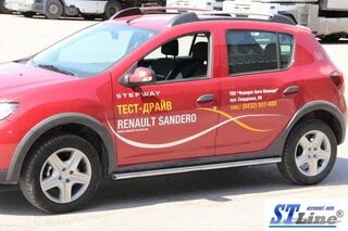 Бічні труби BB001 (2 шт., нерж) 60 мм для Renault Sandero 2013-2022 рр