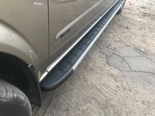 Бокові пороги Duru (2 шт., Алюміній) Коротка/Середня бази для Mercedes Viano 2004-2014 рр