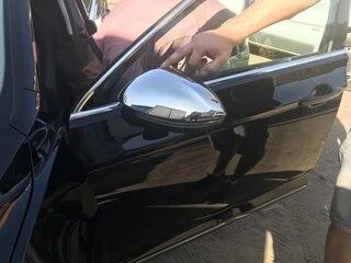 Накладки на дзеркала EU (2 шт., нерж) Carmos - турецька сталь для Volkswagen Passat B8 2015-2023 рр