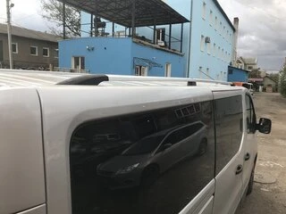 Рейлінги Хром Коротка, Пластикові ніжки для Opel Vivaro 2015-2019 рр