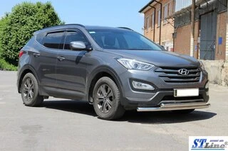 Передня дуга ST014 (нерж.) для Hyundai Santa Fe 3 2012-2018 рр