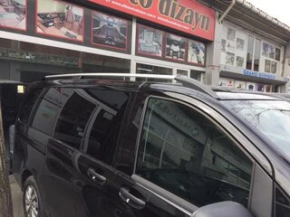 Рейлінги хром Elite (пласт. ніжки) Коротка база (SHORT) для Mercedes Vito W639 2004-2014 рр