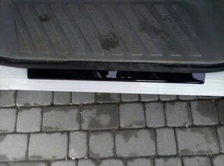 Накладки на дверні пороги DDU (2 шт) Матові для Mercedes Sprinter W901/902/903/904/905 1995-2006 рр