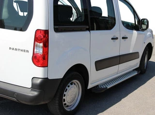 Бокові пороги Allmond Grey (2 шт., алюм.) для Citroen Berlingo 2008-2018 рр