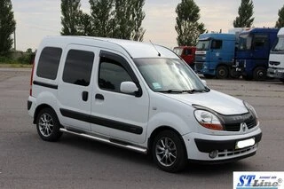 Бічні труби (2 шт., нерж.) для Renault Kangoo 1998-2008 рр