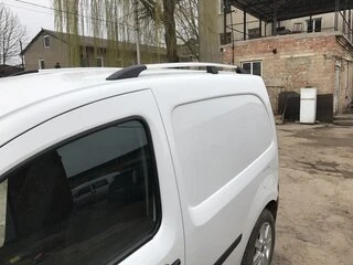 Рейлінги хром Стандартна база, Чавунні ніжки для Renault Kangoo 2008-2020 рр