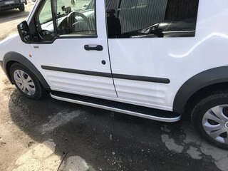 Бокові пороги Tayga (2 шт., Алюміній) Максі база для Ford Connect 2006-2009 рр