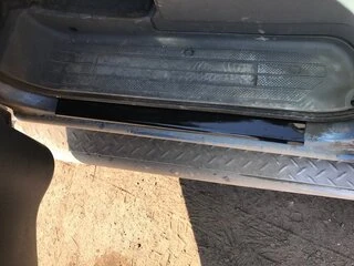 Накладки на пороги ABS (2 шт) Матові для Renault Logan I 2008-2013 рр