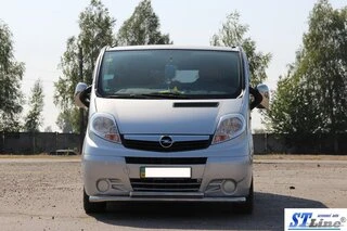 Передній захист ST014 (нерж.) для Opel Vivaro 2001-2015 рр