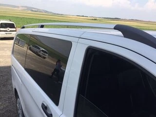 Рейлінги хром Elite (пласт. ніжки) Коротка база (SHORT) для Mercedes Vito W639 2004-2014 рр