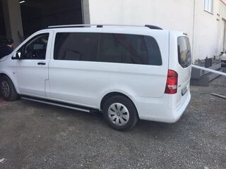 Рейлінги хром Elite (пласт. ніжки) Коротка база (SHORT) для Mercedes Vito W639 2004-2014 рр