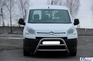 Кенгурятник WT022 (нерж.) для Peugeot Partner Tepee 2008-2018 рр