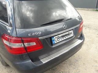 Накладка на задній бампер OmsaLine (2009-2013, SW, нерж) для Mercedes E-сlass W212 рр
