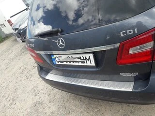 Накладка на задній бампер OmsaLine (2009-2013, SW, нерж) для Mercedes E-сlass W212 рр