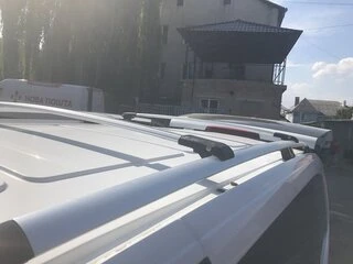 Перемички на рейлінги під ключ (2 шт) Сірий для Mercedes Viano 2004-2014 рр