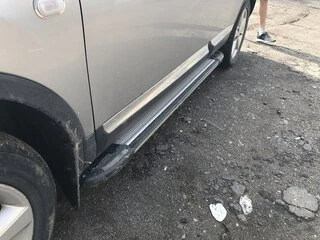 Бокові пороги Rainbow (2 шт., Алюм.) для Nissan Qashqai 2007-2010 рр