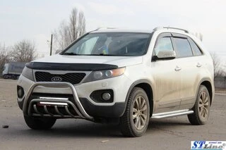 Кенгурятник WT002/2 (нерж.) для Kia Sorento II XM 2009-2014 рр