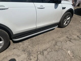 Бокові пороги Tayga Grey (2 шт., Алюміній) 2019-2025 для Land Rover Discovery Sport