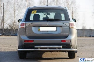 Задня дуга AK004 (нерж) для Mitsubishi Outlander 2012-2021 рр