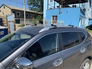 Перемички на рейлінги під ключ (2 шт) Чорний для Nissan Qashqai 2014-2021 рр