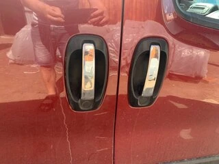 Накладки на ручки і обведення (8 шт., нерж.) OmsaLine - Італійська нержавійка для Fiat Doblo II 2010-2022 рр