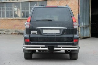 Задні подвійні куточки AK003-1 (2 шт., нерж) для Toyota Land Cruiser Prado 120
