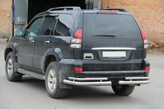 Задні подвійні куточки AK003-1 (2 шт., нерж) для Toyota Land Cruiser Prado 120