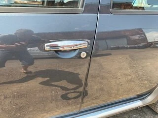 Накладки на ручки (4 шт., нерж.) OmsaLine - Італійська нержавійка для Renault Sandero 2007-2013 рр