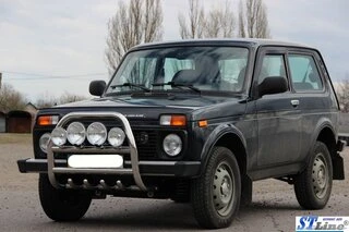 Кенгурятник QT007 (нерж.) для Lada Niva та Urban