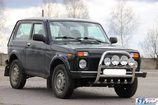Кенгурятник QT007 (нерж.) для Lada Niva та Urban