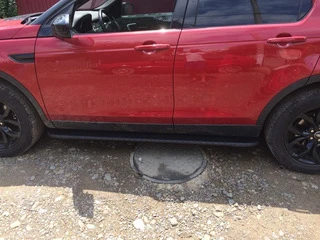 Бокові пороги Bosphore Black (2 шт., Алюміній) 2014-2019 для Land Rover Discovery Sport