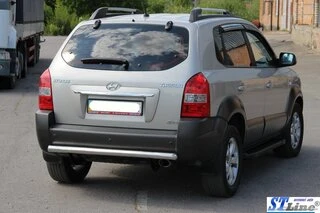 Задня дуга AK002 (нерж.) для Hyundai Tucson JM 2004- рр