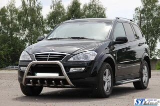 Кенгурятник WT003 (нерж) для SsangYong Kyron 2005-2014 рр