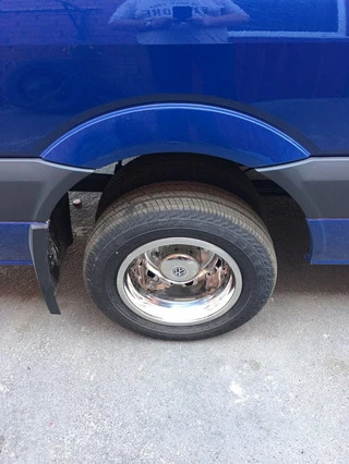 Ковпаки з нержавійки Ексклюзив V1 (2 катковий, 4 шт) 2013-2025 для Volkswagen Crafter рр