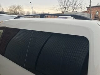 Рейлінги чорні Максі база, Металеві ніжки для Volkswagen Caddy 2015-2020 рр