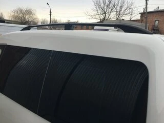 Рейлінги чорні Максі база, Металеві ніжки для Volkswagen Caddy 2015-2020 рр