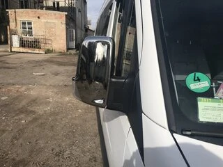 Накладки на дзеркала (2 шт) Omsa, Італійська нержавійка для Mercedes Sprinter W906 2006-2018 рр
