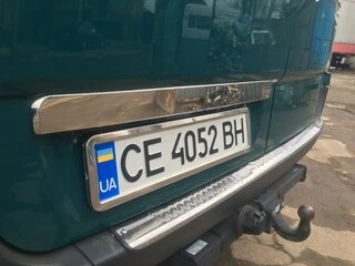 Накладка над номером (нерж.) OmsaLine - італійська нержавійка для Volkswagen Crafter 2006-2016 рр