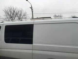 Рейлінги DD 340 см, Хром, пластикова ніжка для Mercedes Sprinter W907/W910 2018- рр