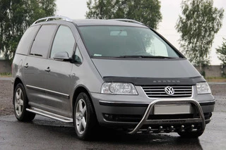 Кенгурятник WT003 (нерж) 60 мм, без напису для Volkswagen Sharan 2010- рр