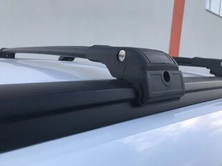 Поперечки під ключ (2 шт) Чорний для Dacia Lodgy 2012-2022 рр