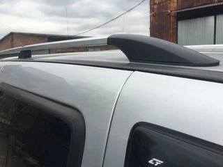 Рейлінги Хром (пласт. ніжки) Стандартна база, металеві ніжки для Fiat Doblo I 2005-2010 рр