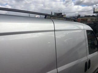 рейлінги чорні Maxi, Металеві ніжки для Fiat Doblo II 2010-2022 рр