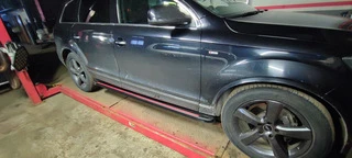 Бокові пороги Maya Red (2 шт., алюміній) для Ауди Q7 2005-2015 рр