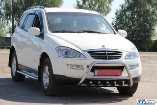 Кенгурятник WT003 (нерж) для SsangYong Kyron 2005-2014 рр